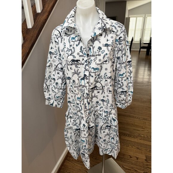 Tyler Boe Cute Cotton Dress Medium - Picture 1 of 4